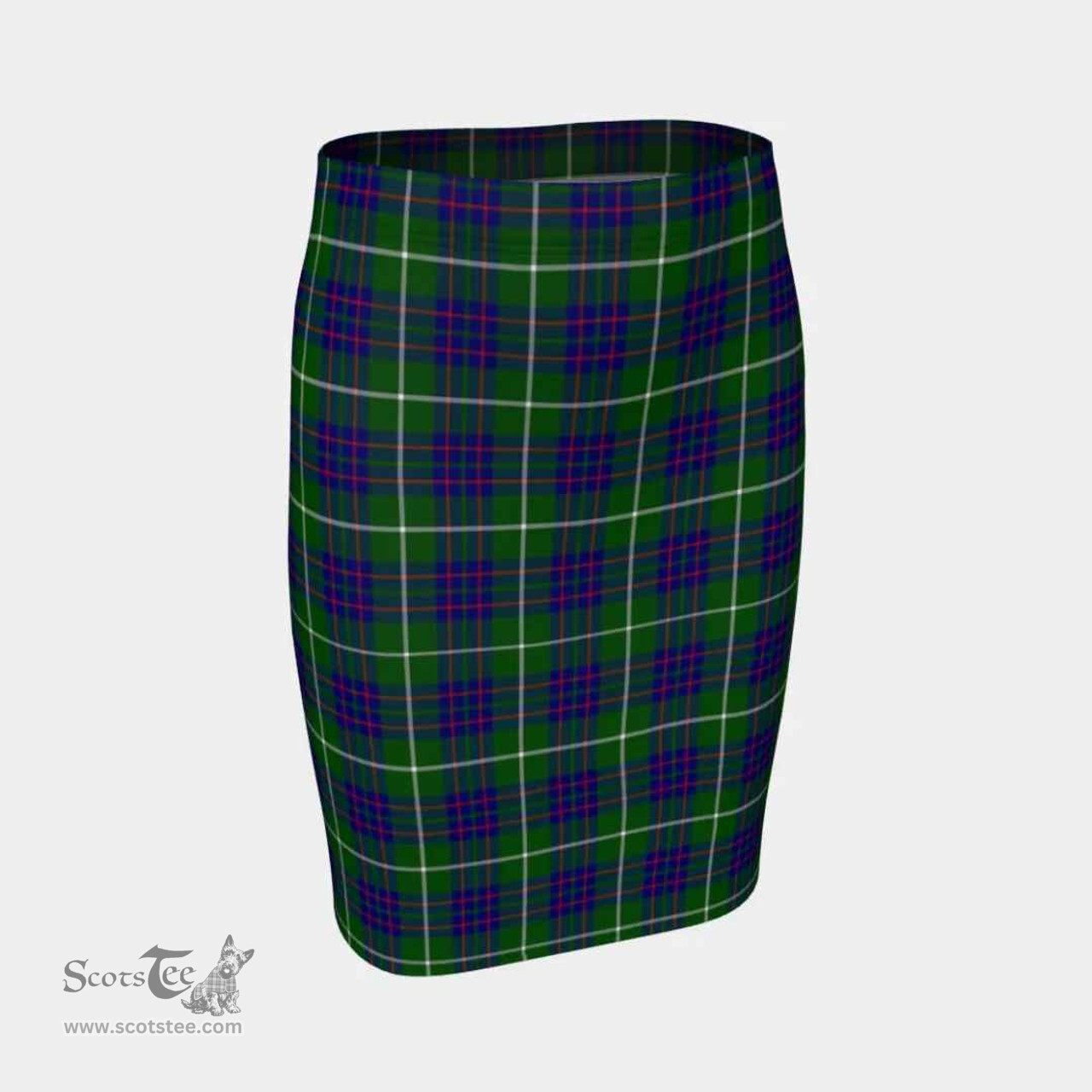 Scottish MacIntyre Hunting Modern Clan Tartan Womens Pencil Skirt Tartan Fitted Skirt