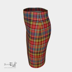 Scottish Ogilvie of Airlie Ancient Clan Tartan Womens Pencil Skirt Tartan Fitted Skirt