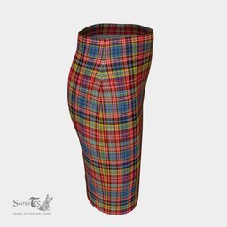 Scottish Ogilvie of Airlie Ancient Clan Tartan Womens Pencil Skirt Tartan Fitted Skirt