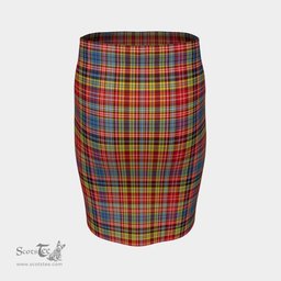 Scottish Ogilvie of Airlie Ancient Clan Tartan Womens Pencil Skirt Tartan Fitted Skirt
