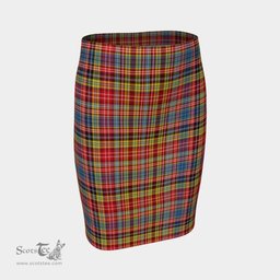 Scottish Ogilvie of Airlie Ancient Clan Tartan Womens Pencil Skirt Tartan Fitted Skirt