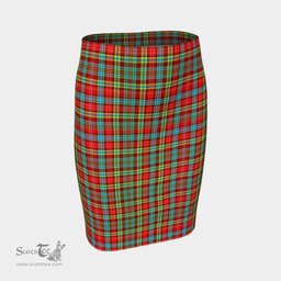 Scottish Ogilvie Clan Tartan Womens Pencil Skirt Tartan Fitted Skirt