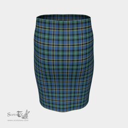 Scottish Weir Ancient Clan Tartan Womens Pencil Skirt Tartan Fitted Skirt