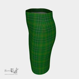 Scottish Wexford County Clan Tartan Womens Pencil Skirt Tartan Fitted Skirt