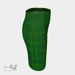Scottish Wexford County Clan Tartan Womens Pencil Skirt Tartan Fitted Skirt