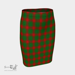 Scottish Middleton Modern Clan Tartan Womens Pencil Skirt Tartan Fitted Skirt