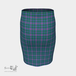 Scottish Pitcairn Hunting Clan Tartan Womens Pencil Skirt Tartan Fitted Skirt