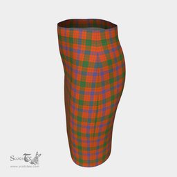 Scottish Ross Ancient Clan Tartan Womens Pencil Skirt Tartan Fitted Skirt