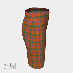 Scottish Ross Ancient Clan Tartan Womens Pencil Skirt Tartan Fitted Skirt