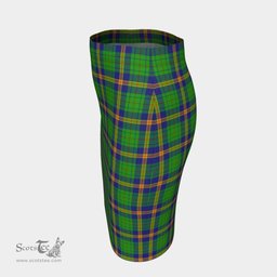 Scottish New Mexico Clan Tartan Womens Pencil Skirt Tartan Fitted Skirt