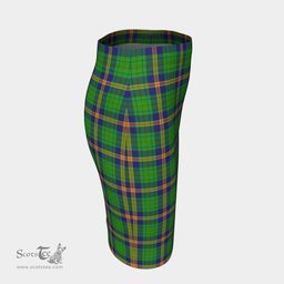 Scottish New Mexico Clan Tartan Womens Pencil Skirt Tartan Fitted Skirt