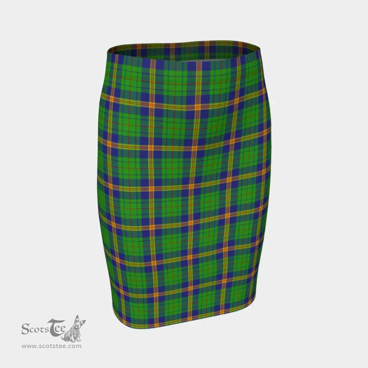 Scottish New Mexico Clan Tartan Womens Pencil Skirt Tartan Fitted Skirt