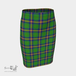 Scottish New Mexico Clan Tartan Womens Pencil Skirt Tartan Fitted Skirt