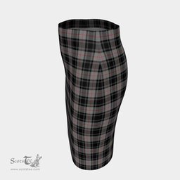 Scottish Moffat Modern Clan Tartan Womens Pencil Skirt Tartan Fitted Skirt
