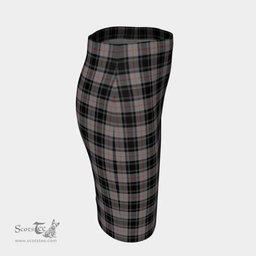 Scottish Moffat Modern Clan Tartan Womens Pencil Skirt Tartan Fitted Skirt