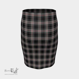 Scottish Moffat Modern Clan Tartan Womens Pencil Skirt Tartan Fitted Skirt