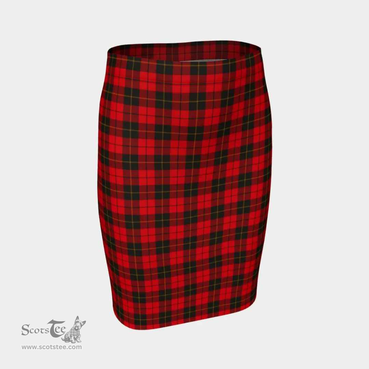 Scottish Wallace Weathered Clan Tartan Womens Pencil Skirt Tartan Fitted Skirt