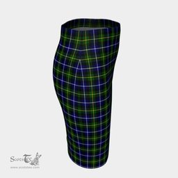 Scottish MacNeill of Barra Modern Clan Tartan Womens Pencil Skirt Tartan Fitted Skirt