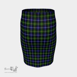 Scottish MacNeill of Barra Modern Clan Tartan Womens Pencil Skirt Tartan Fitted Skirt