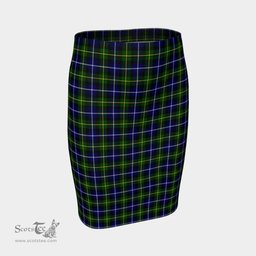 Scottish MacNeill of Barra Modern Clan Tartan Womens Pencil Skirt Tartan Fitted Skirt