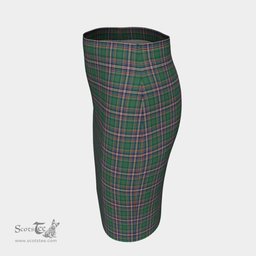 Scottish MacFarlane Hunting Ancient Clan Tartan Womens Pencil Skirt Tartan Fitted Skirt
