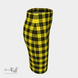Scottish MacLeod of Lewis Modern Clan Tartan Womens Pencil Skirt Tartan Fitted Skirt