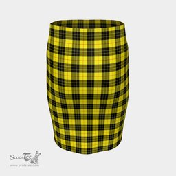 Scottish MacLeod of Lewis Modern Clan Tartan Womens Pencil Skirt Tartan Fitted Skirt