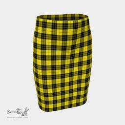 Scottish MacLeod of Lewis Modern Clan Tartan Womens Pencil Skirt Tartan Fitted Skirt
