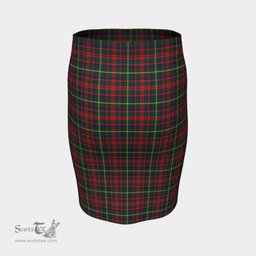 Scottish MacKintosh Hunting Modern Clan Tartan Womens Pencil Skirt Tartan Fitted Skirt