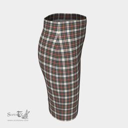 Scottish Stewart Dress Ancient Clan Tartan Womens Pencil Skirt Tartan Fitted Skirt