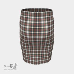Scottish Stewart Dress Ancient Clan Tartan Womens Pencil Skirt Tartan Fitted Skirt