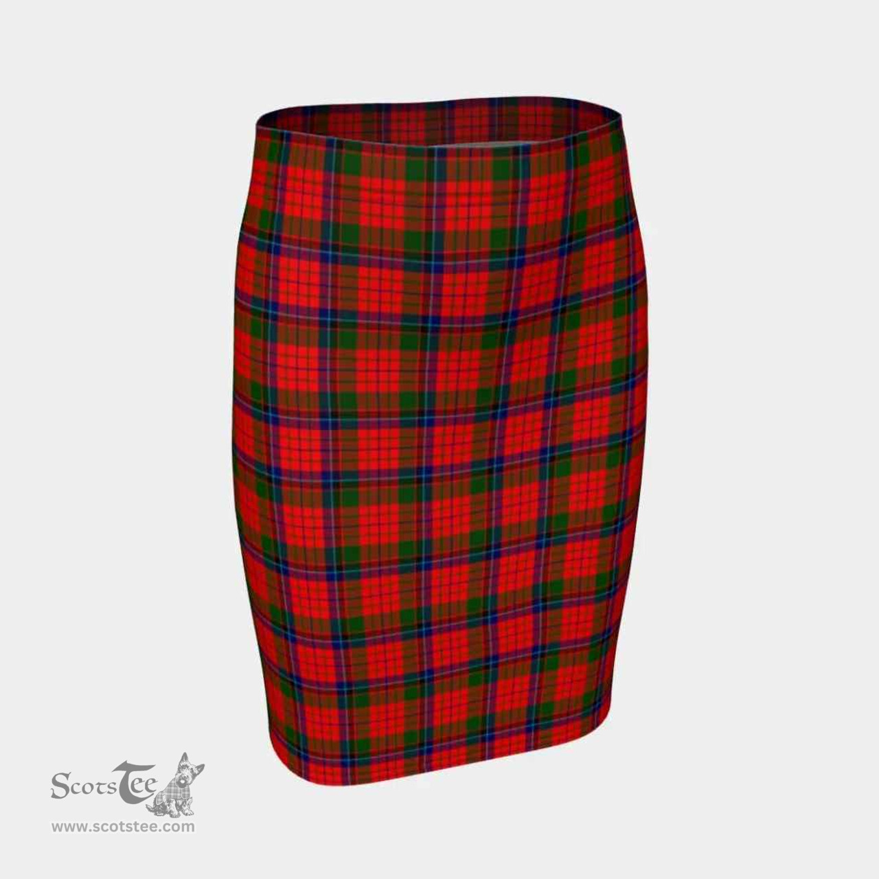 Scottish Nicolson Modern Clan Tartan Womens Pencil Skirt Tartan Fitted Skirt