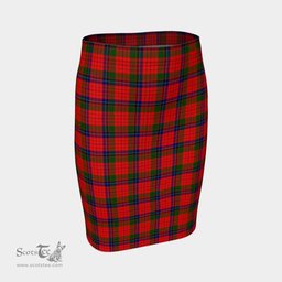 Scottish Nicolson Modern Clan Tartan Womens Pencil Skirt Tartan Fitted Skirt