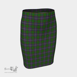 Scottish Strange of Balkaskie Clan Tartan Womens Pencil Skirt Tartan Fitted Skirt
