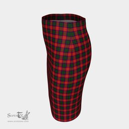 Scottish Roxburgh District Clan Tartan Womens Pencil Skirt Tartan Fitted Skirt
