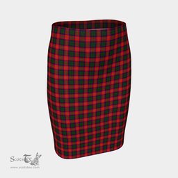 Scottish Roxburgh District Clan Tartan Womens Pencil Skirt Tartan Fitted Skirt