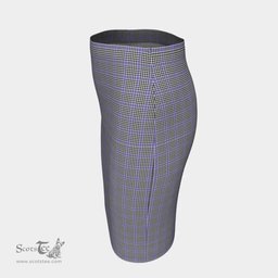 Scottish Sir Walter Scott Clan Tartan Womens Pencil Skirt Tartan Fitted Skirt