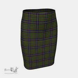 Scottish MacMillan Hunting Modern Clan Tartan Womens Pencil Skirt Tartan Fitted Skirt