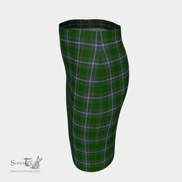 Scottish Pringle Clan Tartan Womens Pencil Skirt Tartan Fitted Skirt