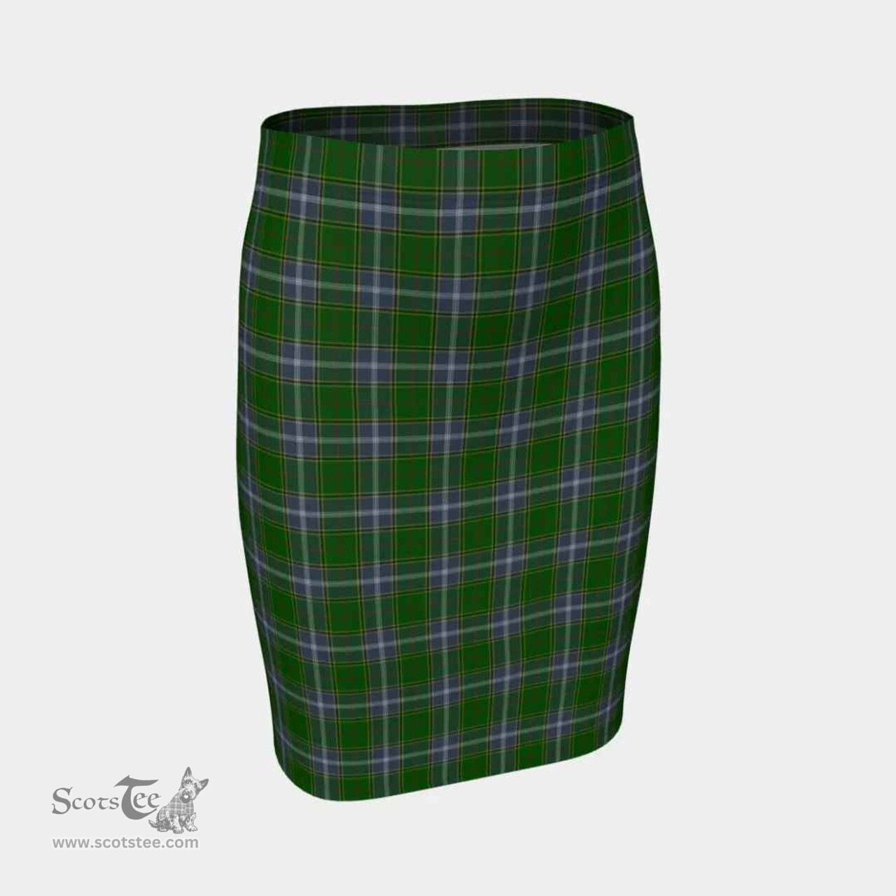 Scottish Pringle Clan Tartan Womens Pencil Skirt Tartan Fitted Skirt