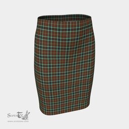 Scottish Thomson Hunting Modern Clan Tartan Womens Pencil Skirt Tartan Fitted Skirt