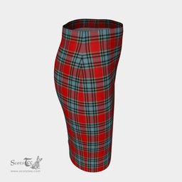 Scottish MacLeay Clan Tartan Womens Pencil Skirt Tartan Fitted Skirt