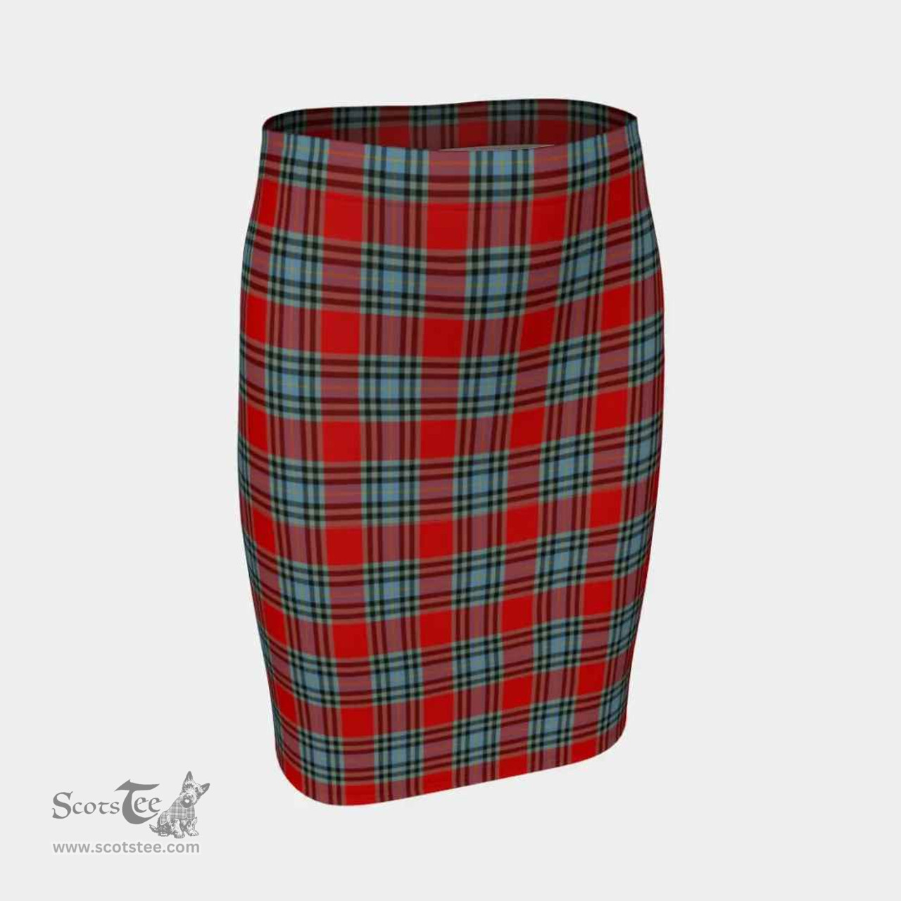 Scottish MacLeay Clan Tartan Womens Pencil Skirt Tartan Fitted Skirt