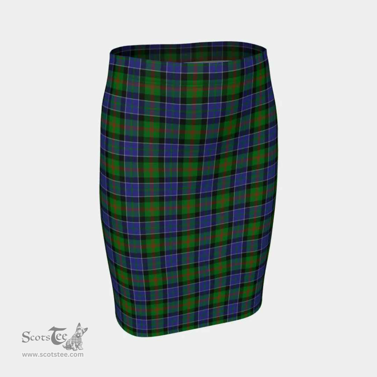 Scottish Paterson Clan Tartan Womens Pencil Skirt Tartan Fitted Skirt