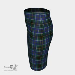 Scottish MacInnes Modern Clan Tartan Womens Pencil Skirt Tartan Fitted Skirt