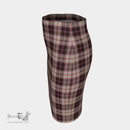 Scottish MacPherson Hunting Ancient Clan Tartan Womens Pencil Skirt Tartan Fitted Skirt