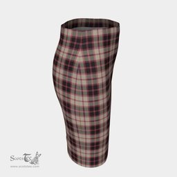 Scottish MacPherson Hunting Ancient Clan Tartan Womens Pencil Skirt Tartan Fitted Skirt