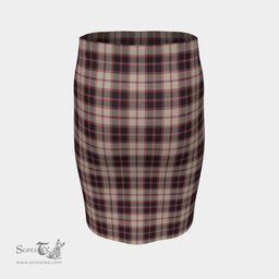 Scottish MacPherson Hunting Ancient Clan Tartan Womens Pencil Skirt Tartan Fitted Skirt