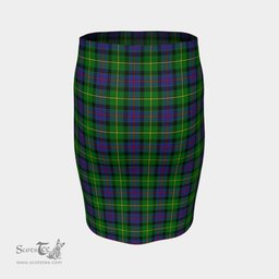 Scottish Tait Modern Clan Tartan Womens Pencil Skirt Tartan Fitted Skirt