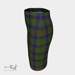 Scottish Stewart of Appin Hunting Modern Clan Tartan Womens Pencil Skirt Tartan Fitted Skirt